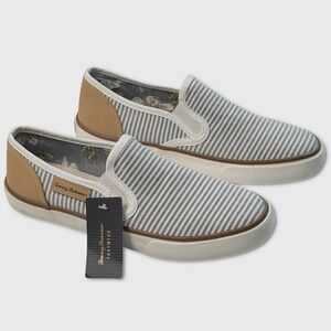 Tommy Bahama Slip-On Sneakers / Shoes - NEW Womens 7.5 White / Stripe #47377-G10